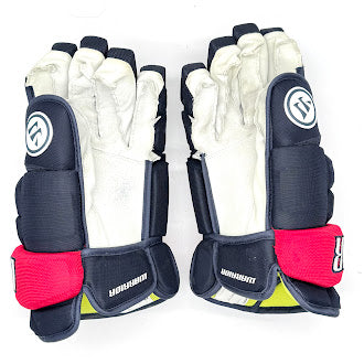 Gants Warrior Alpha Pro d'occasion (bleu marine foncé/rouge)